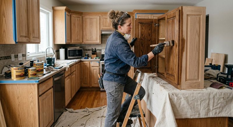 Cabinet Staining Service in Muncie, IN