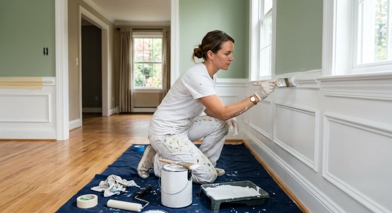 Crown Molding Painting in Waco, TX